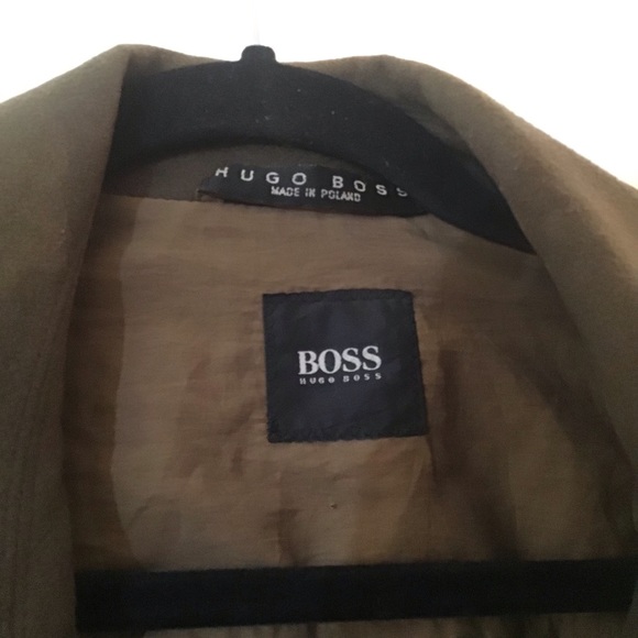 Hugo Boss Chess Virgin Wool / Cashmere Peacoat Overcoat. - Picture 3 of 6